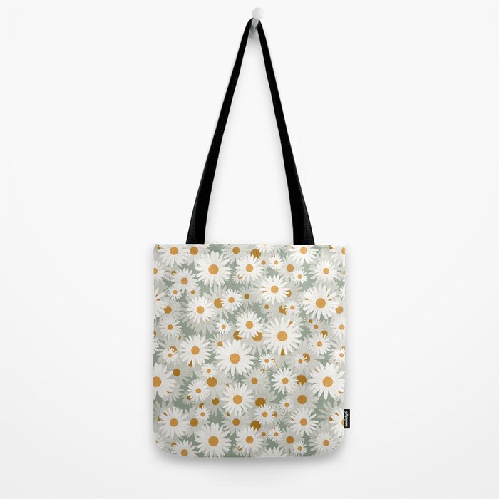 Chamomile pattern Tote Bag Gallery Image 2