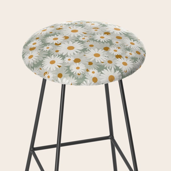 Chamomile pattern Stool Gallery Image 2