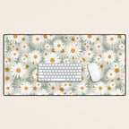 Chamomile pattern Desk Mat Gallery Image 1
