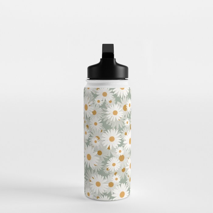 Chamomile pattern Water Bottle Gallery Image 3