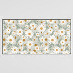 Chamomile pattern Desk Mat Gallery Image 3