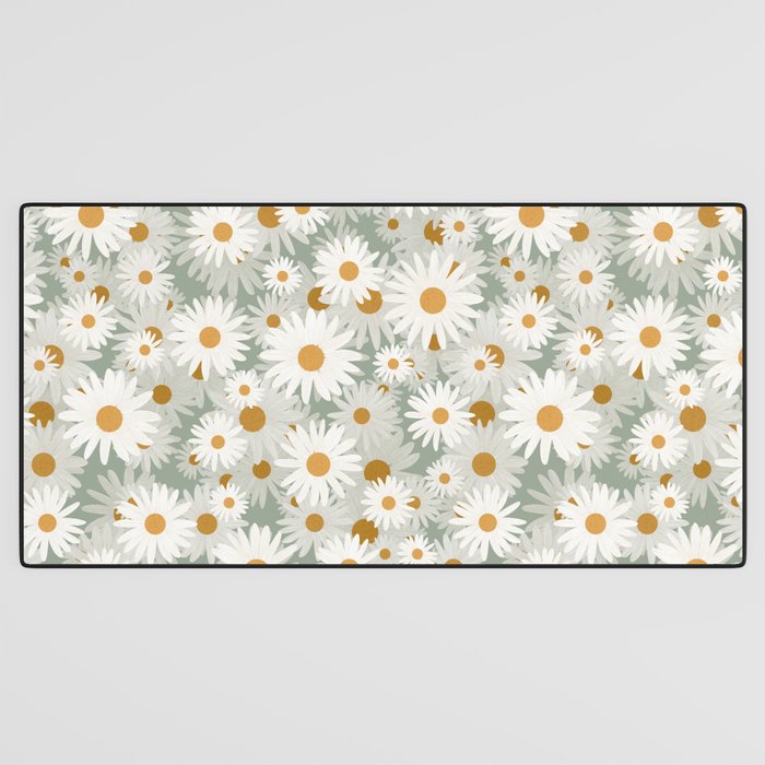 Chamomile pattern Desk Mat Gallery Image 3