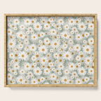 Chamomile pattern Serving Tray Gallery Image 1