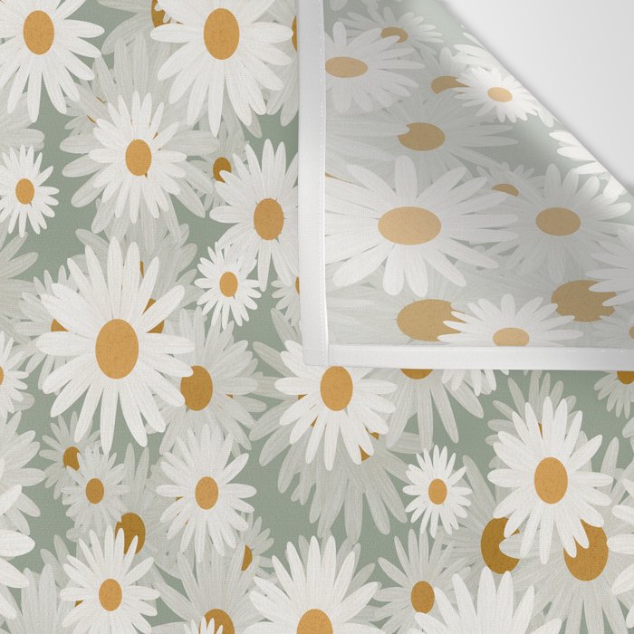 Chamomile pattern Wall Tapestry Gallery Image 3