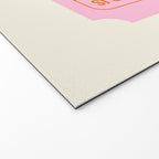 Every Hour Is Happy Hour, Pink Retro Bar Ticket Welcome Mat Gallery Image 2