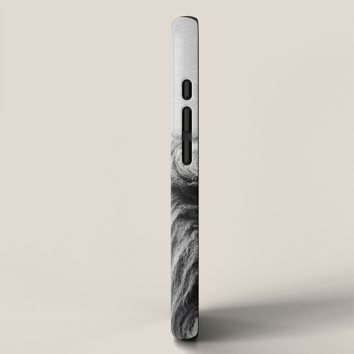 Lion Portrait - Black & White iPhone Case Gallery Image 2