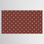 Vintage summer palm tree art pattern Tablecloth Gallery Image 2