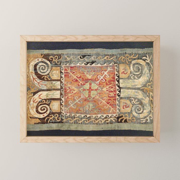 Kaitag 18th Century Caucasian Embroidery Print Mini Art Print Gallery Image 1
