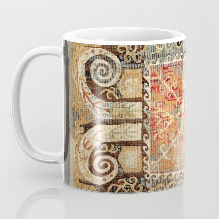 Kaitag 18th Century Caucasian Embroidery Print Coffee Mug Gallery Image 3