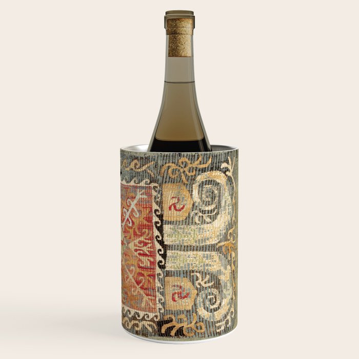 Kaitag 18th Century Caucasian Embroidery Print Wine Chiller Gallery Image 3