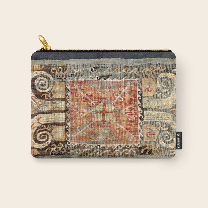 Kaitag 18th Century Caucasian Embroidery Print Carry All Pouch Gallery Image 1