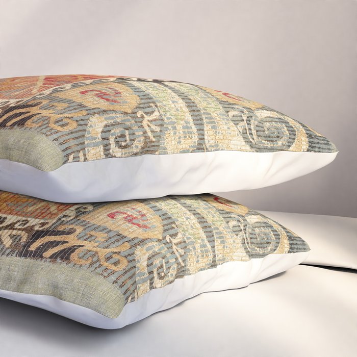 Kaitag 18th Century Caucasian Embroidery Print Pillow Sham Gallery Image 3