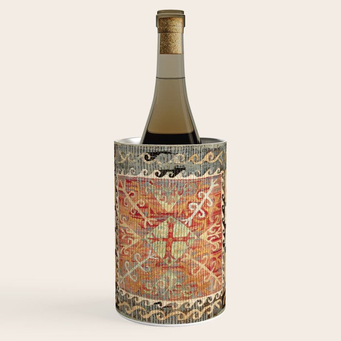 Kaitag 18th Century Caucasian Embroidery Print Wine Chiller Gallery Image 1
