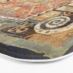 Kaitag 18th Century Caucasian Embroidery Print Bath Mat Gallery Image 3