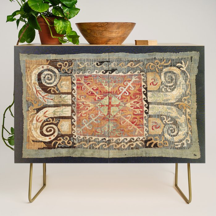 Kaitag 18th Century Caucasian Embroidery Print Credenza Gallery Image 1