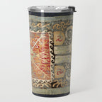 Kaitag 18th Century Caucasian Embroidery Print Travel Mug Gallery Image 2