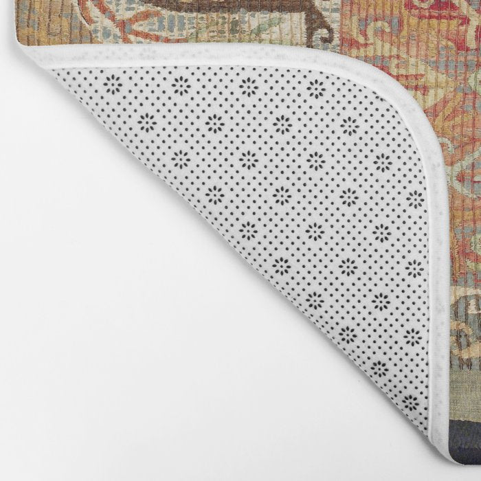 Kaitag 18th Century Caucasian Embroidery Print Bath Mat Gallery Image 2