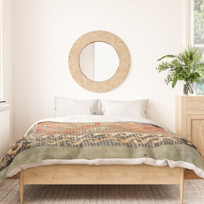 Kaitag 18th Century Caucasian Embroidery Print Duvet Cover Gallery Image 3