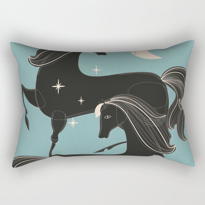 Horses 6 Rectangular Pillow Gallery Image 1