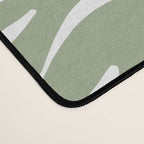 Sage Green Abstract Leaf Pattern Desk Mat Gallery Image 4