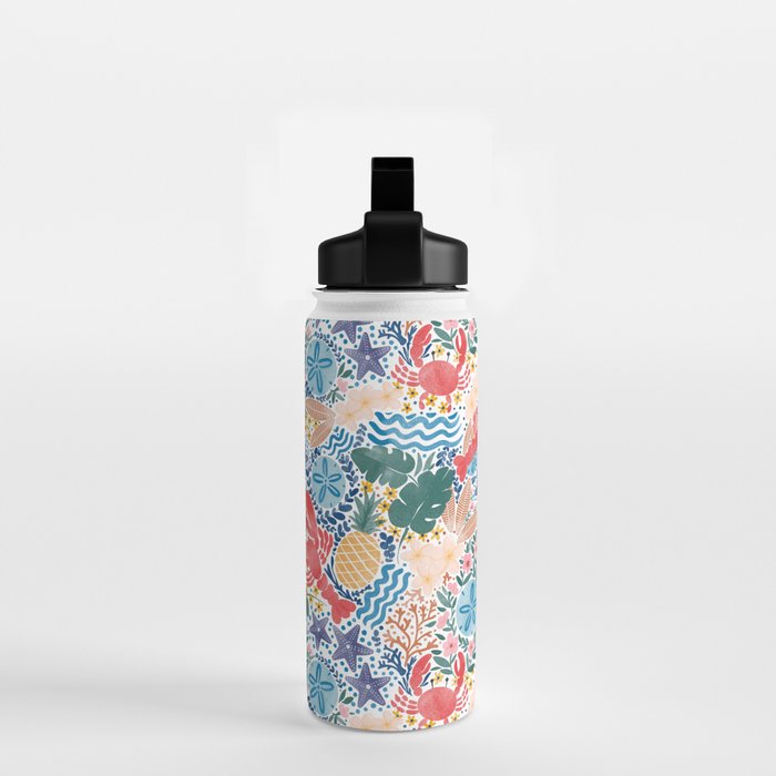Seaside Floral Dream Water Bottle Gallery Image 2