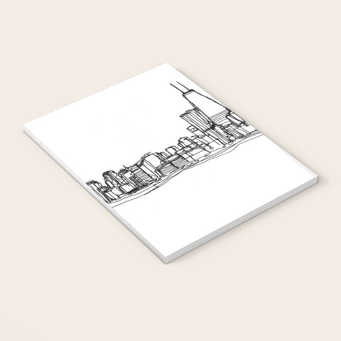 Chicago Skyline (A Continuous Line Drawing) Notebook Gallery Image 3
