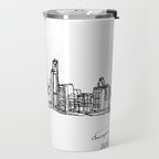 Chicago Skyline (A Continuous Line Drawing) Travel Mug Gallery Image 2