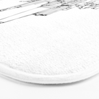 Chicago Skyline (A Continuous Line Drawing) Bath Mat Gallery Image 3
