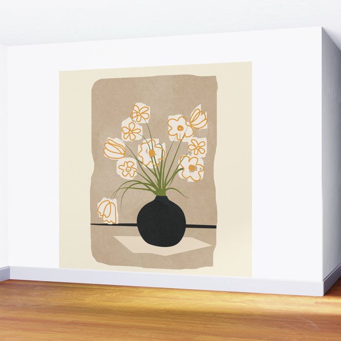Flowers 7 Wall Mural Gallery Image 2