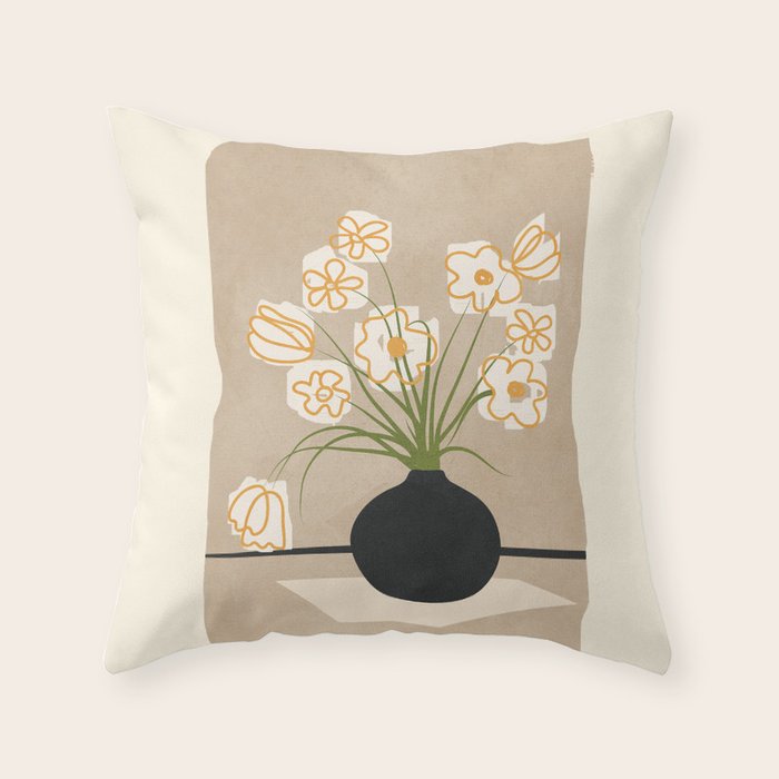 Flowers 7 Throw Pillow Gallery Image 1