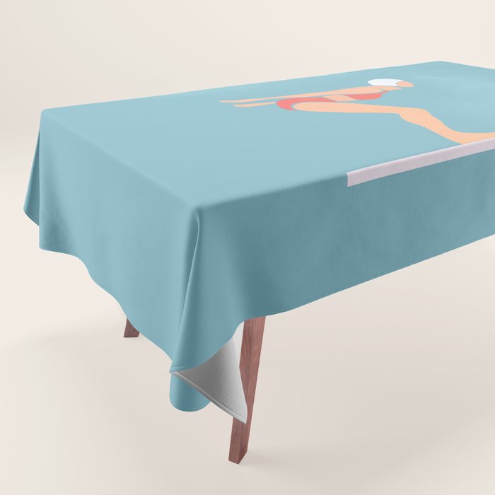 Pool Diver Tablecloth Gallery Image 1