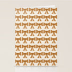 Vintage Bows VI Orange Stationery Card Gallery Image 2