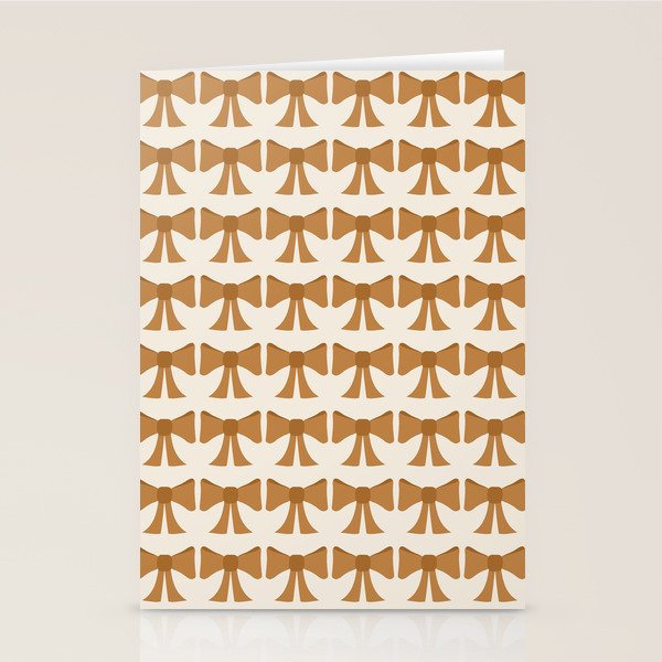 Vintage Bows VI Orange Stationery Card Gallery Image 2