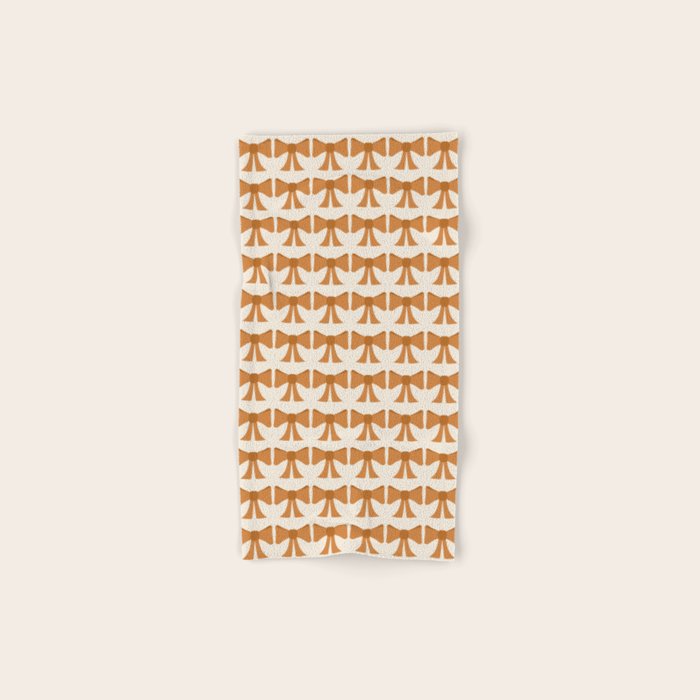 Vintage Bows VI Orange Bath Towel Gallery Image 1