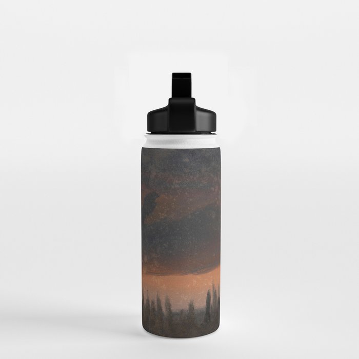 "Cloud Study over Poplars" by Knud Baade, circa 1830s-1840s Water Bottle Gallery Image 2