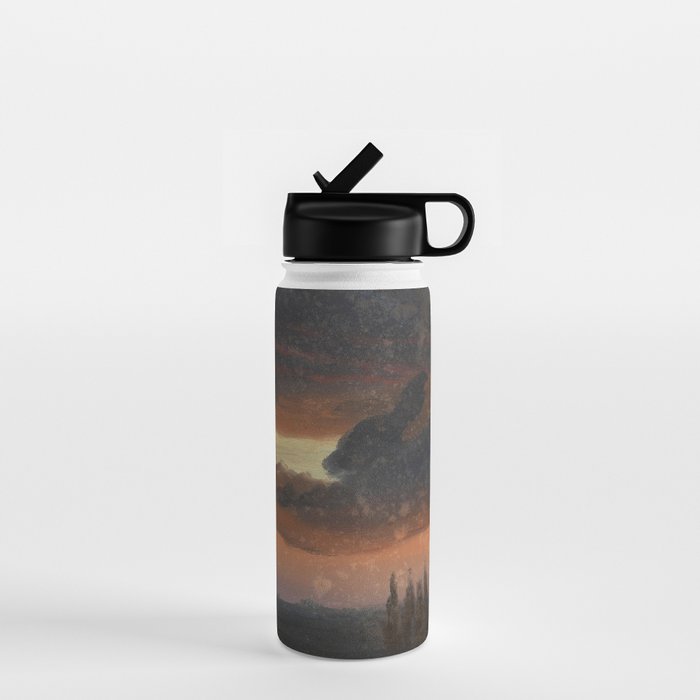 "Cloud Study over Poplars" by Knud Baade, circa 1830s-1840s Water Bottle Gallery Image 1