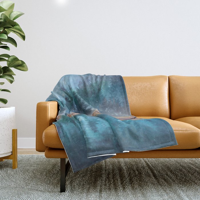 Evening Mist Throw Blanket Gallery Image 1