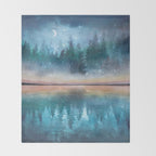 Evening Mist Throw Blanket Gallery Image 2