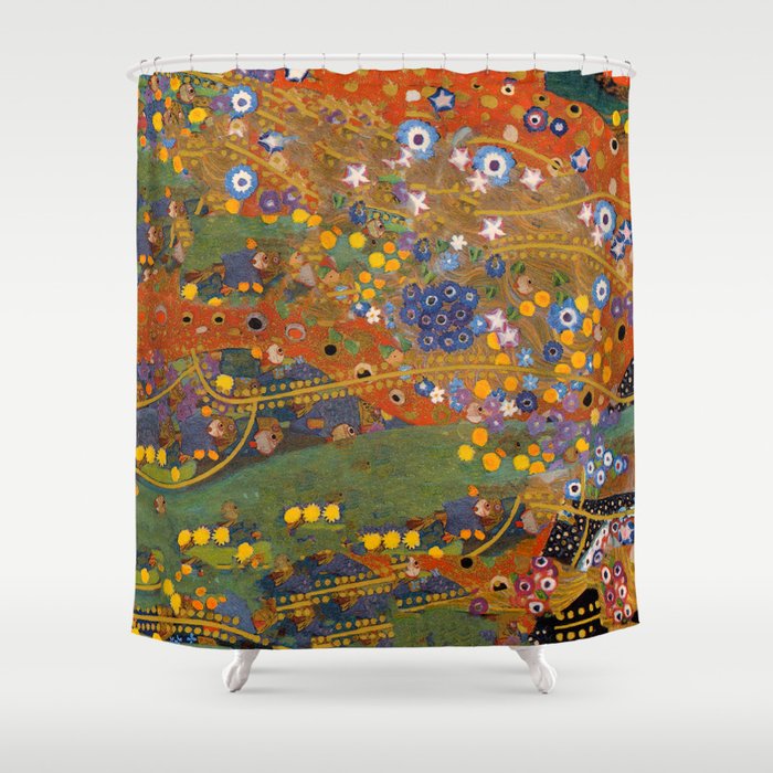Gustav Klimt "Water Serpents" (detail) Shower Curtain Gallery Image 1