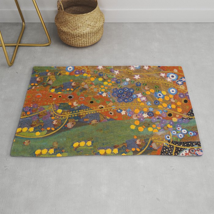 Gustav Klimt "Water Serpents" (detail) Rug Gallery Image 1