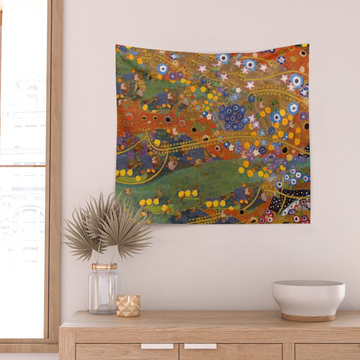 Gustav Klimt "Water Serpents" (detail) Wall Tapestry Gallery Image 2