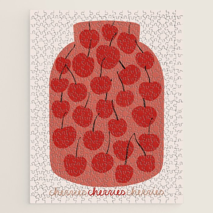 JAR OF CHERRIES Jigsaw Puzzle Gallery Image 1