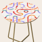 Colorful Curved Path Tiles G Side Table Gallery Image 2