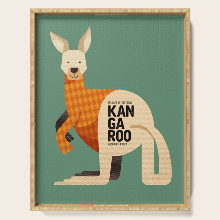 Hello Kangaroo Serving Tray Gallery Image 1