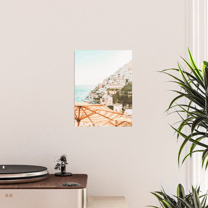 Positano, Italy Beach Vibes Photography Poster Gallery Image 2