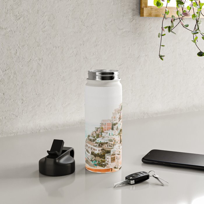 Positano, Italy Beach Vibes Photography Water Bottle Gallery Image 4