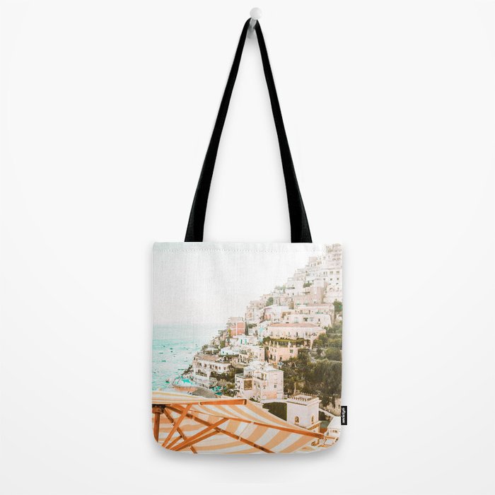 Positano, Italy Beach Vibes Photography Tote Bag Gallery Image 2