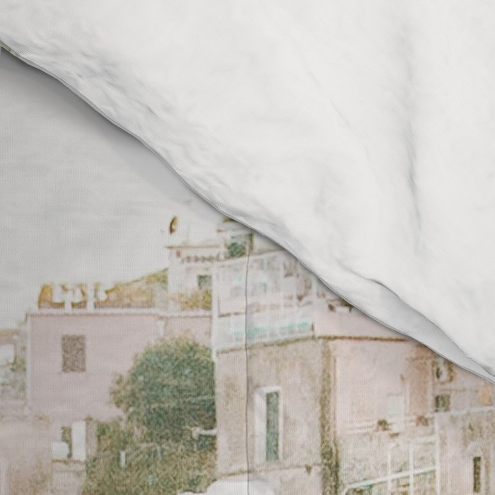 Positano, Italy Beach Vibes Photography Comforter Gallery Image 4