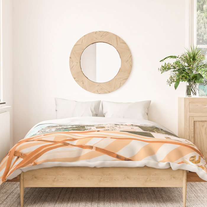 Positano, Italy Beach Vibes Photography Duvet Cover Gallery Image 3