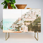 Positano, Italy Beach Vibes Photography Credenza Gallery Image 1